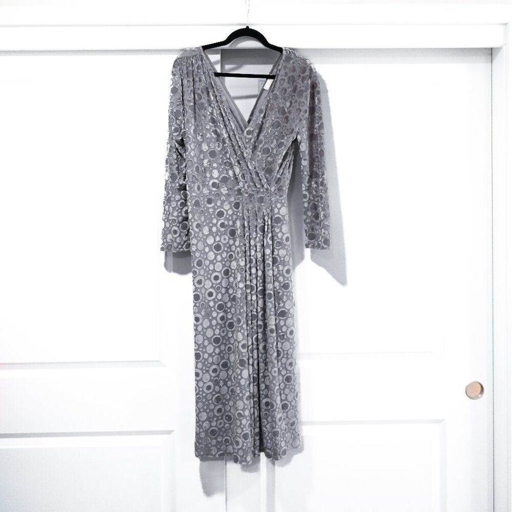 Stine Goya Silver 1920s 1930s style Midi Dress